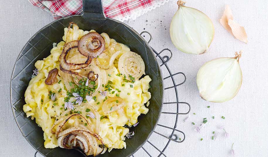 Bratpfanne mit Spätzle