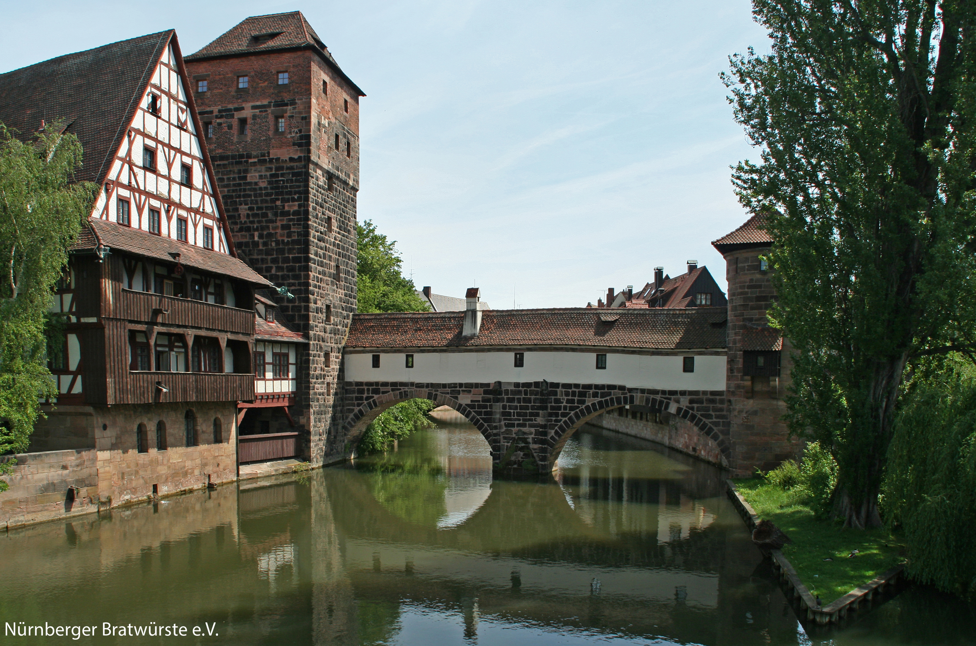 Stadtansicht Nürnberg Brücke