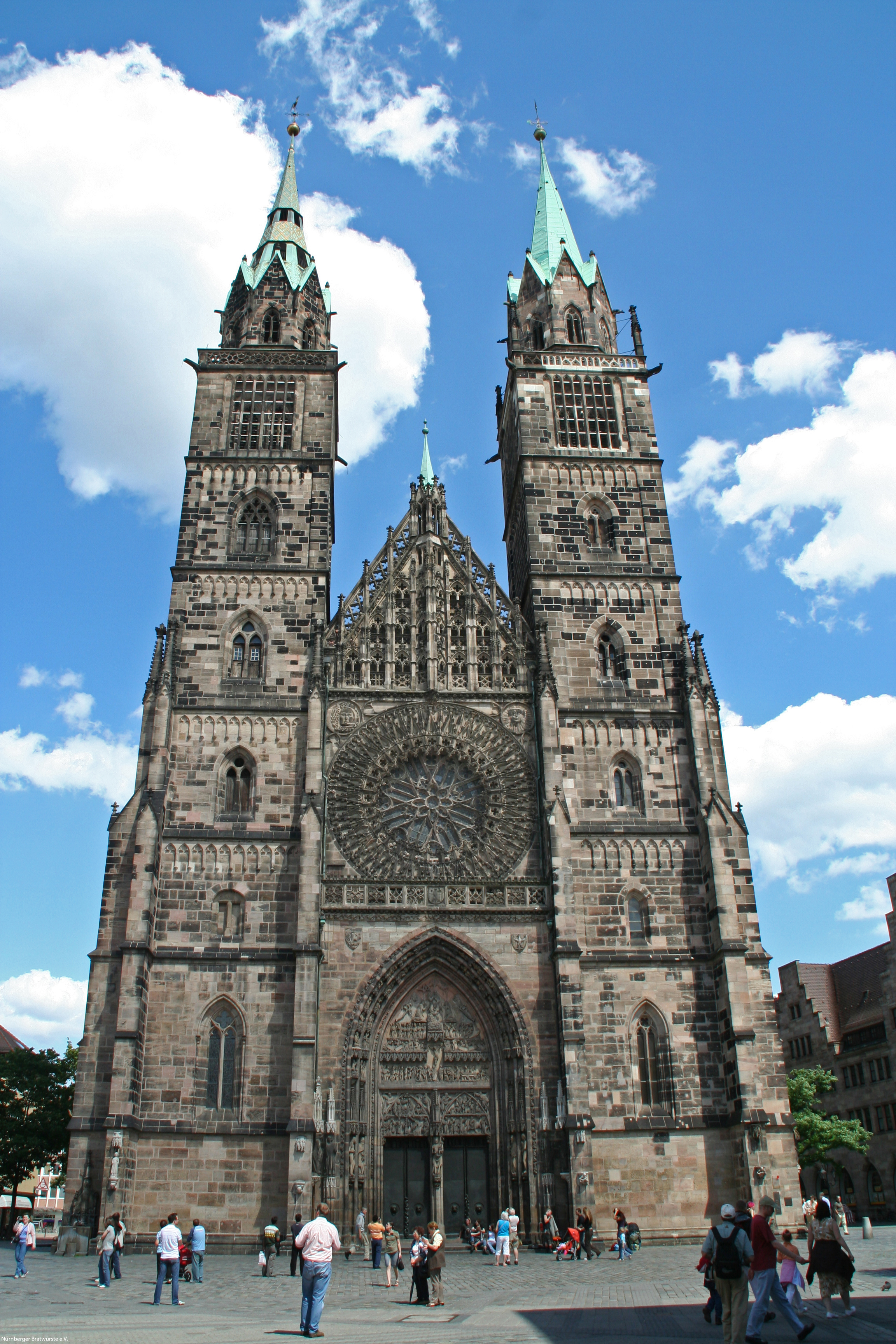 Stadtansicht Nürnberg Kirche