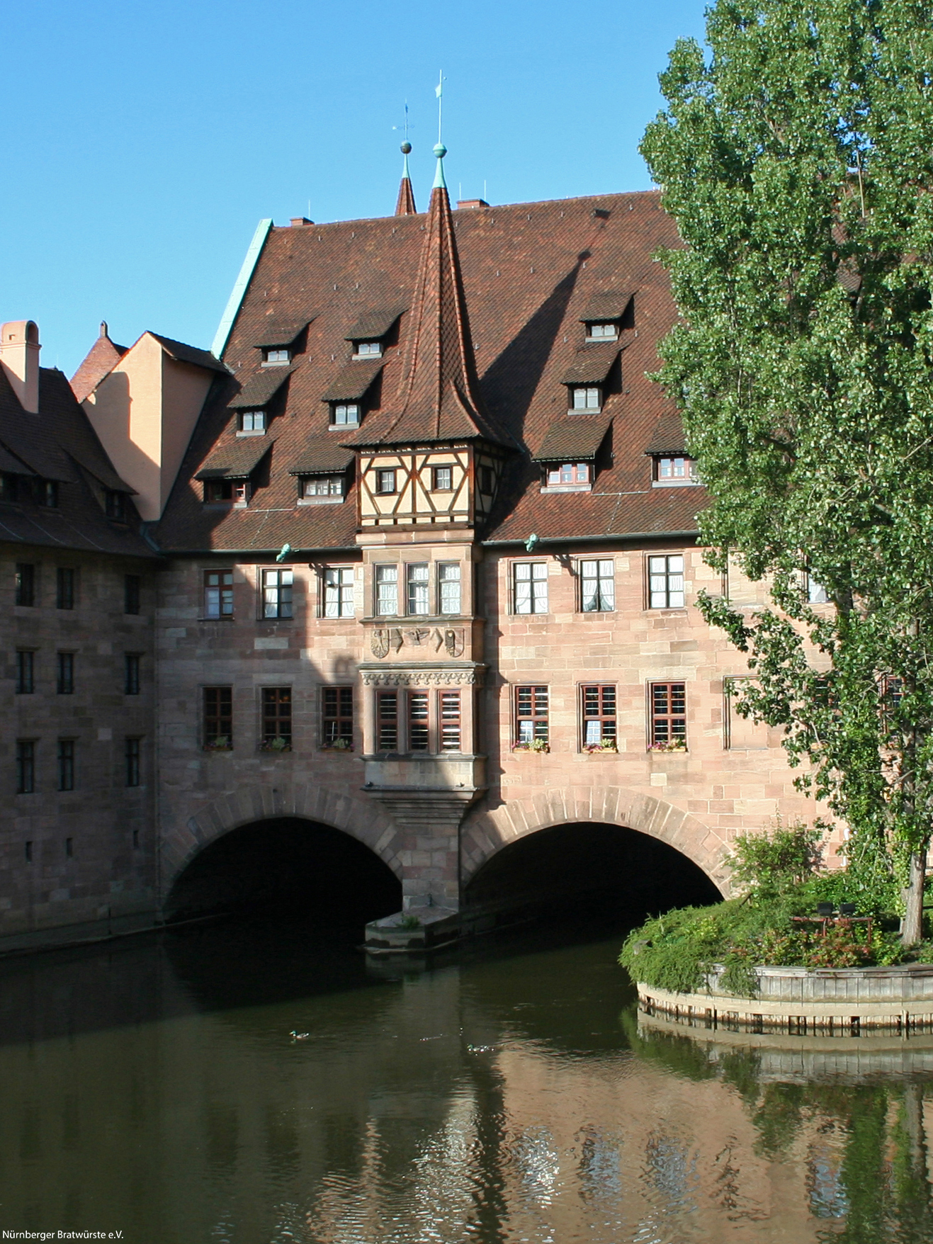 Stadtansicht Nürnberg Brücke