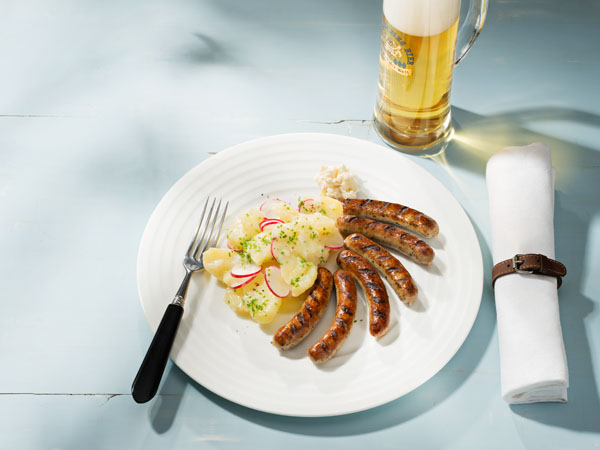 Nürnberger mit Kartoffelsalat