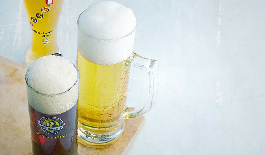 Drei Gläser Bier