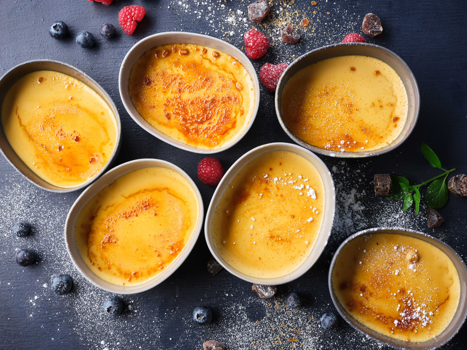 BAYERISCH BLOCKMALZ G.G.A. Crème brûlée mit Ziegenfrischkäse