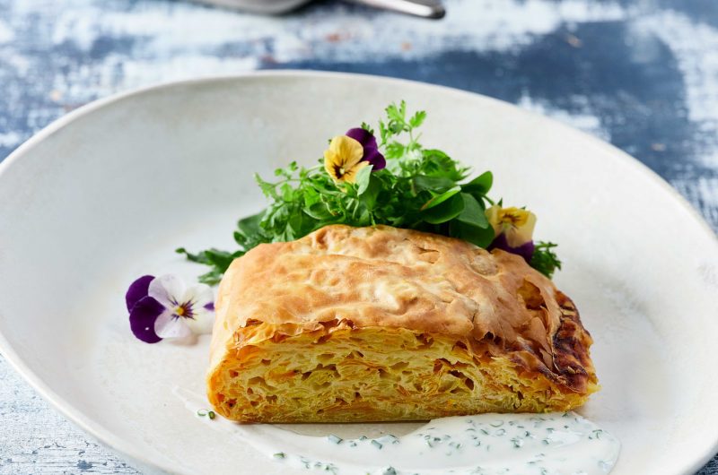 ALLGÄUER SENNALPKÄSE G.U. Kartoffel-Kürbis-Strudel