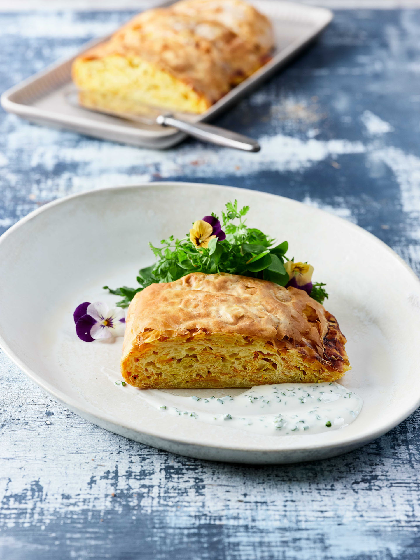 ALLGÄUER SENNALPKÄSE G.U. Kartoffel-Kürbis-Strudel