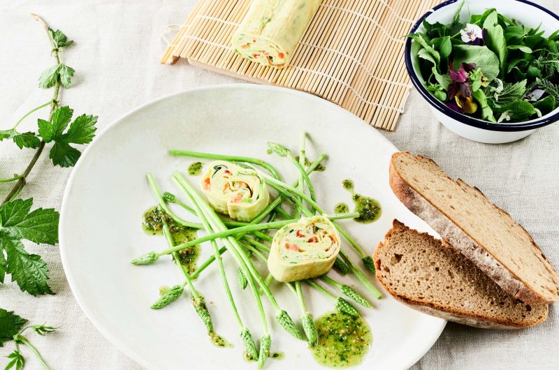 HOPFEN AUS DER HALLERTAU G.G.A. Omelette Tamago-Style mit Hopfen aus der Hallertau