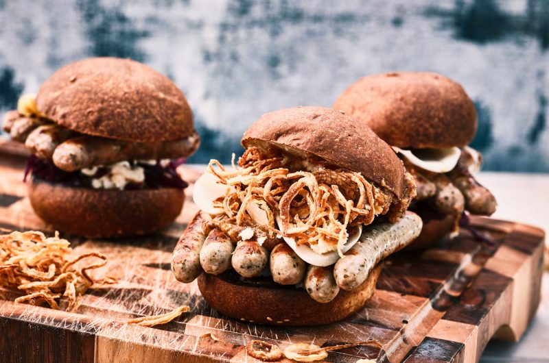 NÜRNBERGER ROSTBRATWURST G.G.A. Burger von der Nürnberger Rostbratwurst